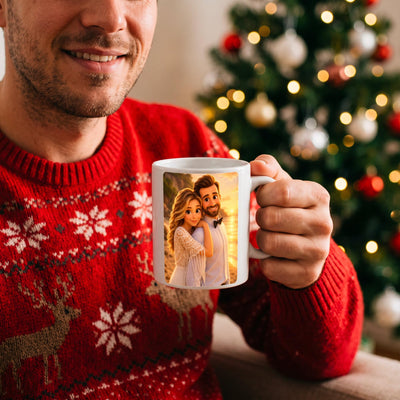 Mug d'après votre photo, en dessin animé 3D