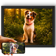 Portrait chien d'après photo, styles BD — Animation 3D