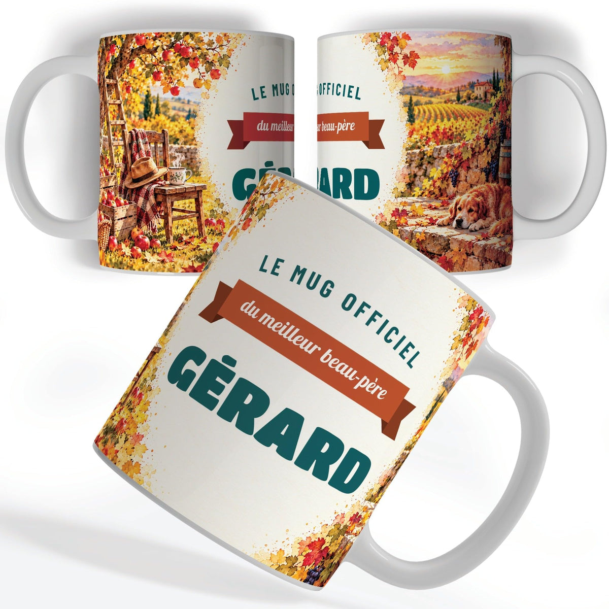 Mug personnalisé beau-père avec son prénom