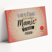 Diplôme humoristique personnalisé au prénom