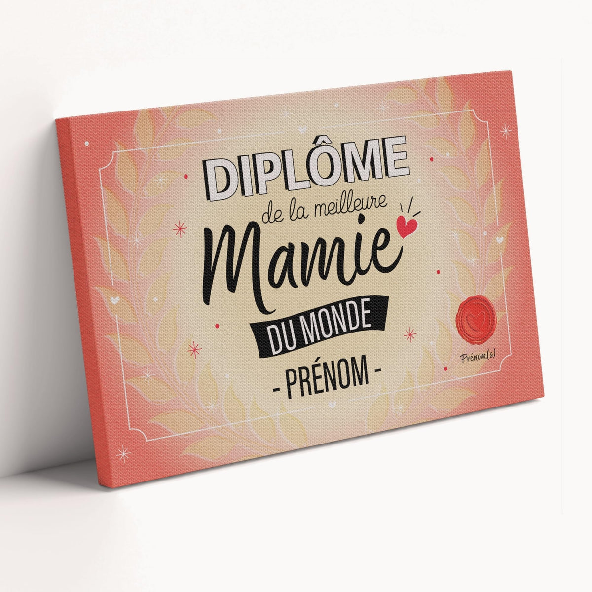 Diplôme humoristique personnalisé au prénom