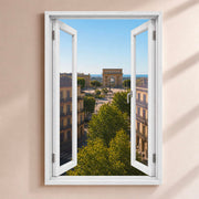 Trompe-l'œil fenêtre personnalisé, votre destination — Montpellier