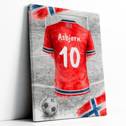 Maillot de foot personnalisé, nom et numéro — 9 - Norvège