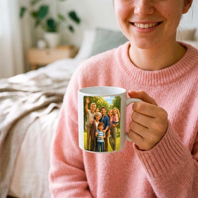 Mug d'après votre photo, en dessin animé 3D