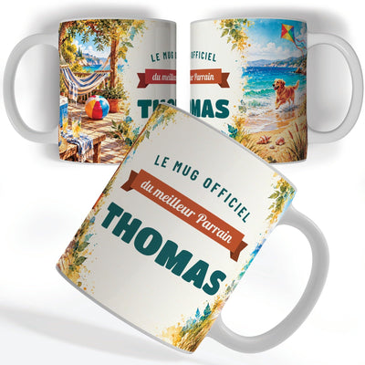 Mug personnalisé parrain avec son prénom