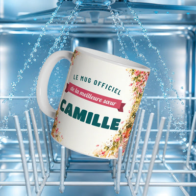 Mug personnalisé sœur avec son prénom