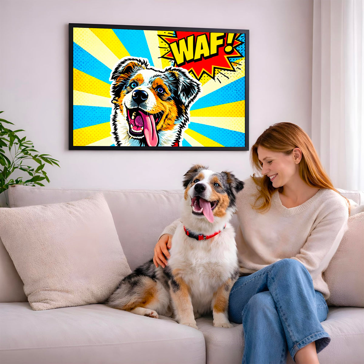 Portrait chien paysage, styles d'artiste — Pop Art