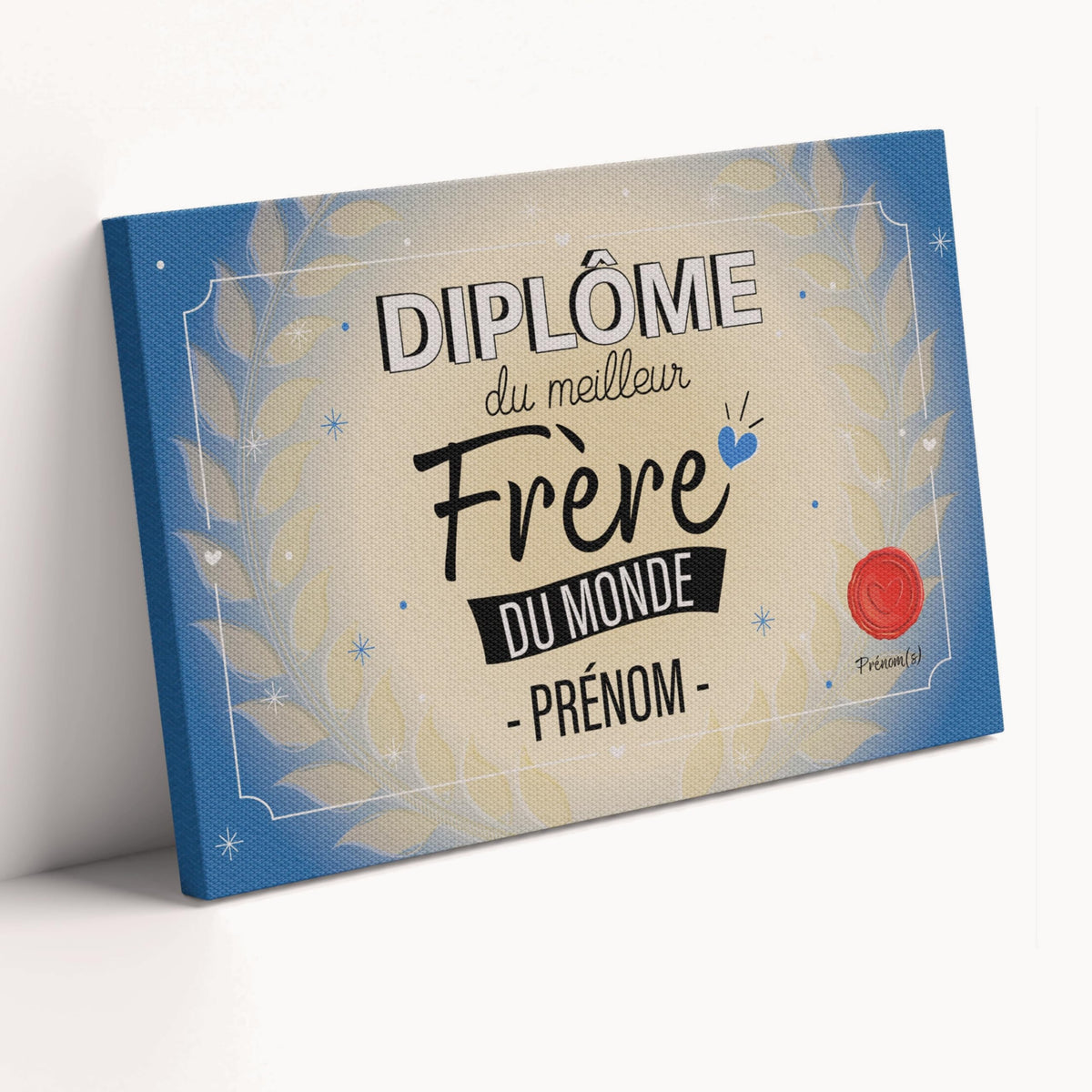 Diplôme humoristique personnalisé au prénom — Frère