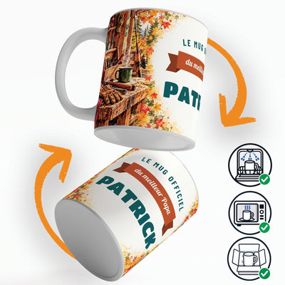 Mug personnalisé papa avec son prénom