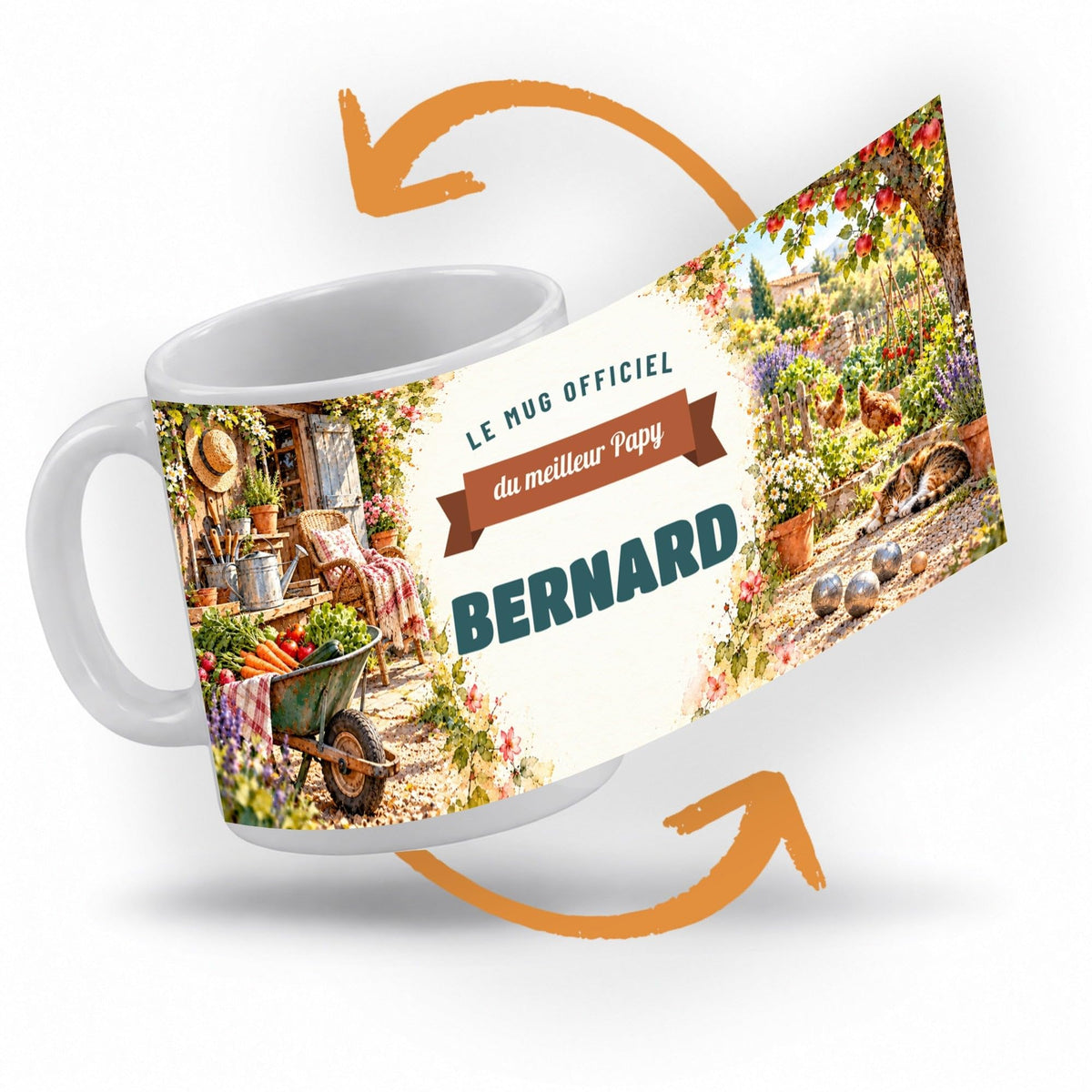 Mug personnalisé papy avec son prénom