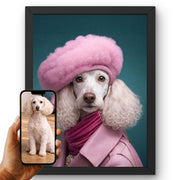Déco murale portrait chien ou chat costumé d'après photo — Miss