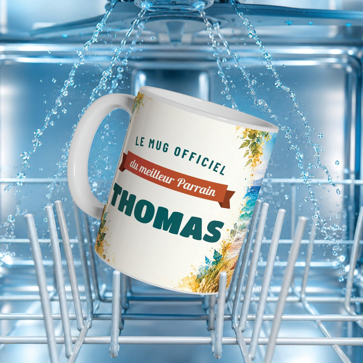 Mug personnalisé parrain avec son prénom