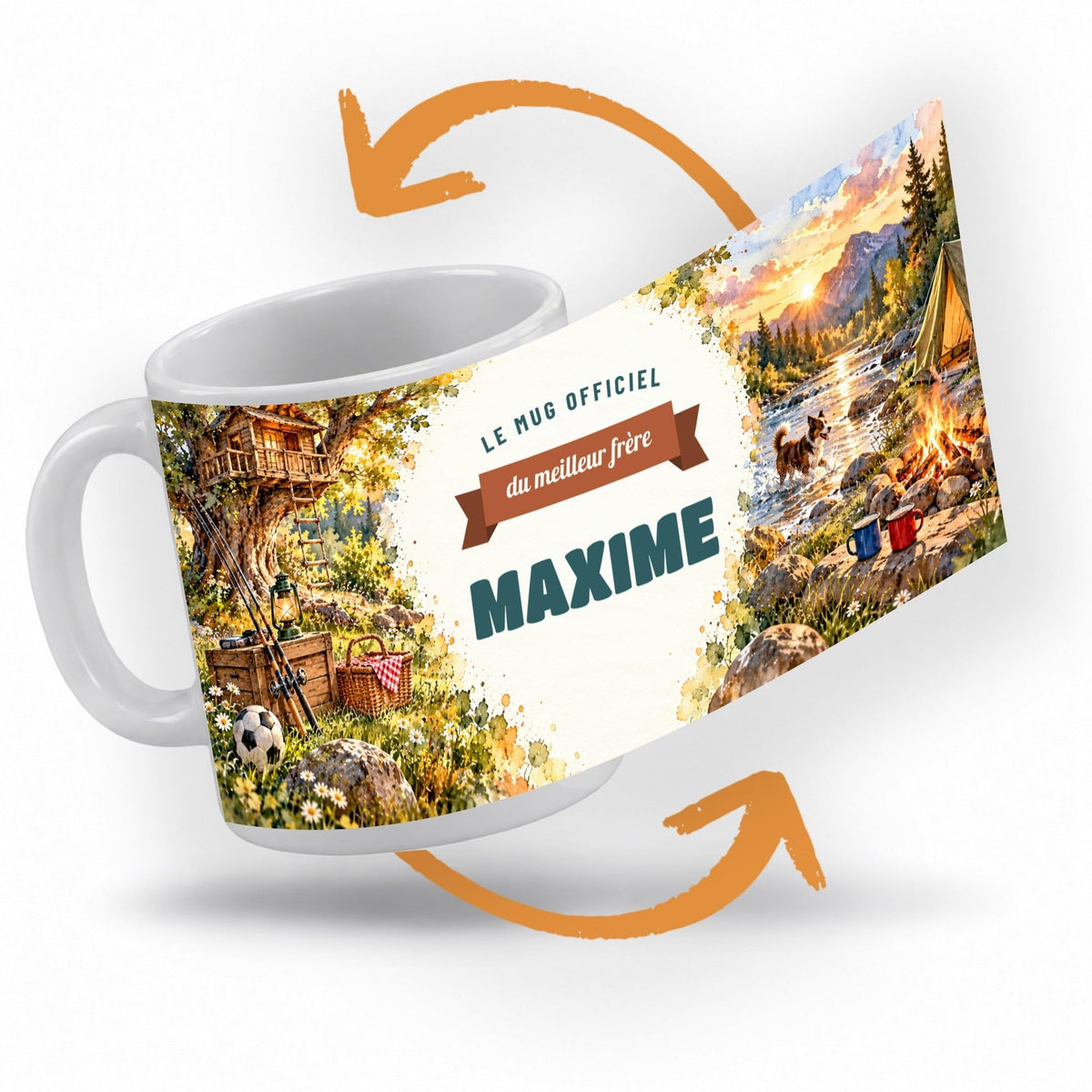 Mug personnalisé frère avec son prénom