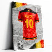 Maillot de foot personnalisé, nom et numéro — 4 - Belgique