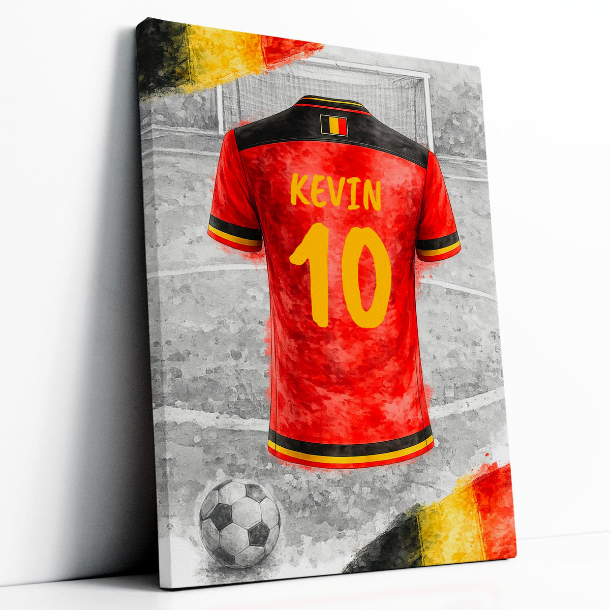 Maillot de foot personnalisé, nom et numéro — 4 - Belgique
