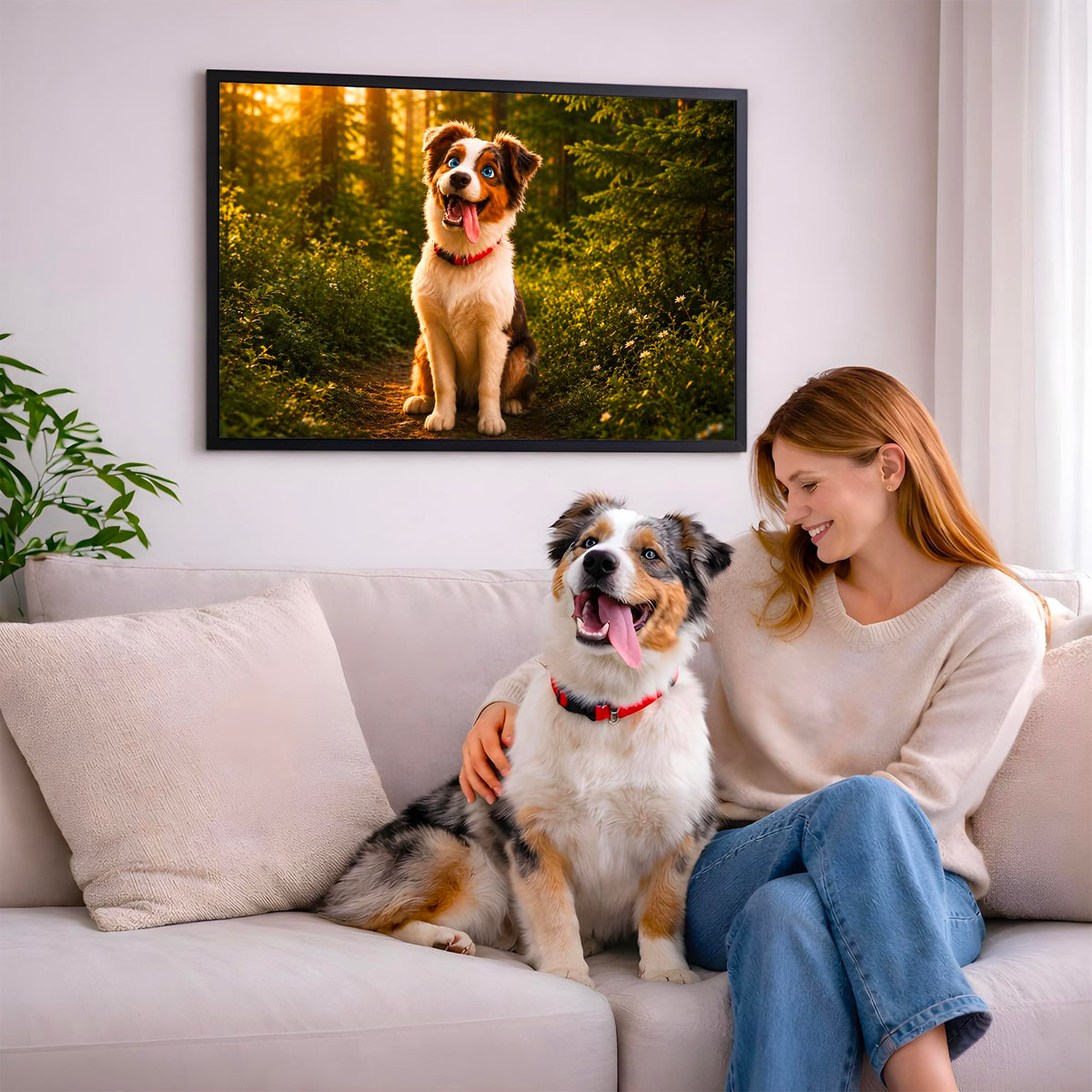 Portrait chien d'après photo, styles BD — Animation 3D
