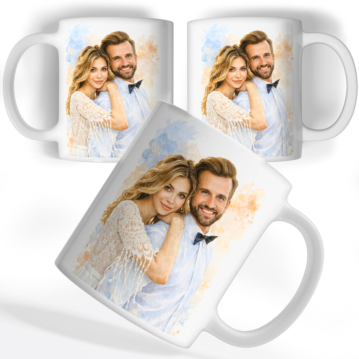 Mug d'après votre photo, en aquarelle