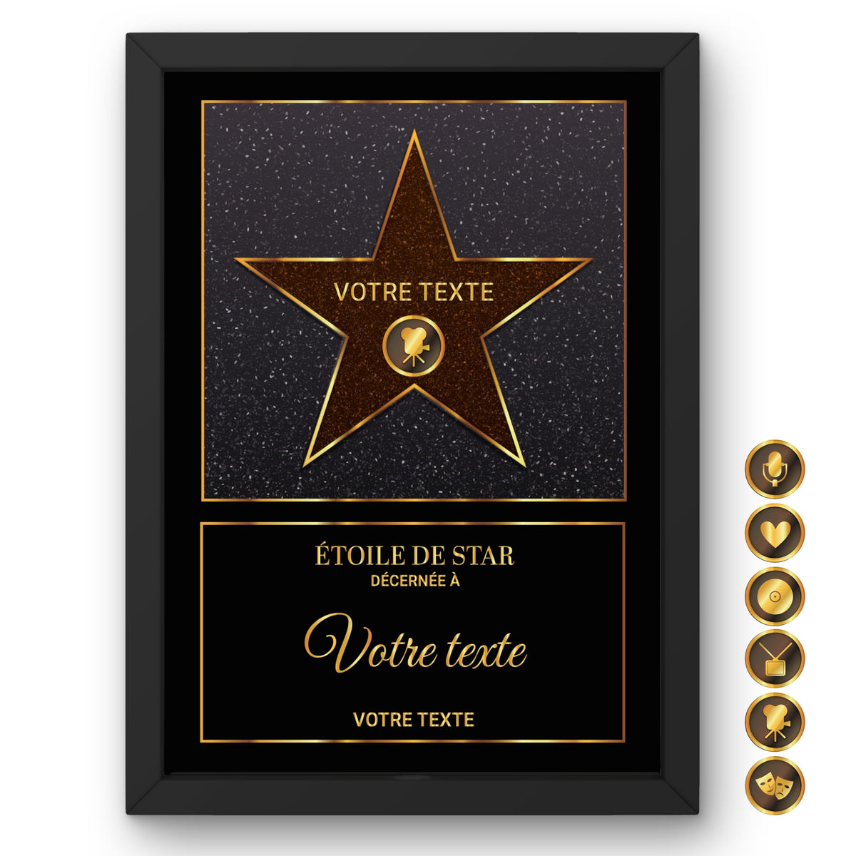 Étoile de star personnalisée au prénom — 13 Étoile orange