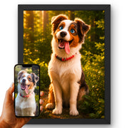 Portrait chien manga et caricature — Animation 3D