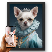 Déco murale portrait chien ou chat costumé d'après photo — Monarque