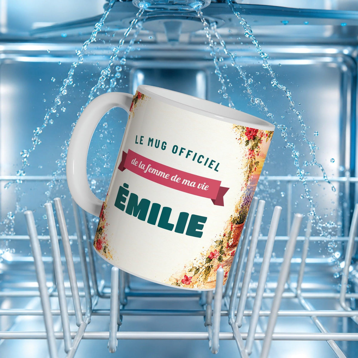 Mug couple personnalisé femme avec son prénom
