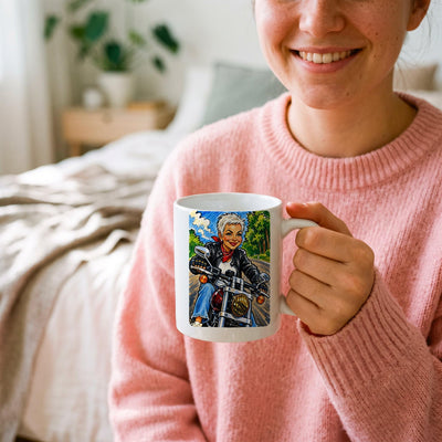 Mug caricature d'après votre photo, en couleur