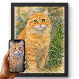 Style Nous transformons la photo de votre chat en dessin aux crayons de couleur