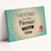Diplôme humoristique personnalisé au prénom — Parrain