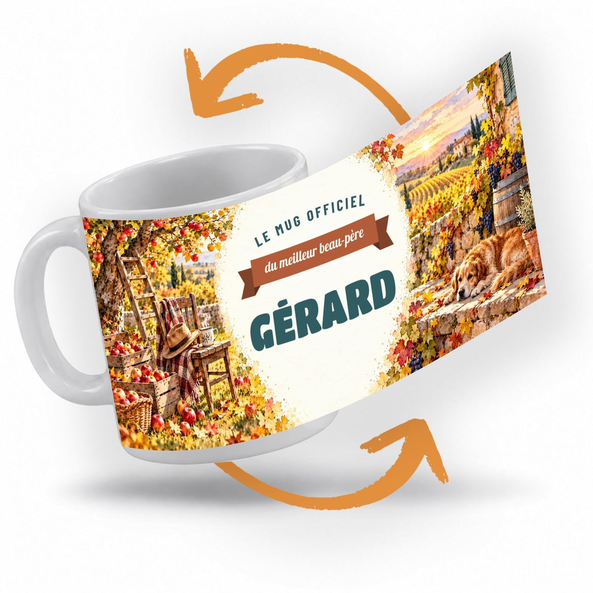Mug personnalisé beau-père avec son prénom