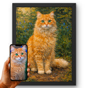 Portrait chat d'après photo, styles d'artiste — Peinture à l'huile