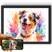 Portrait chien paysage, styles d'artiste — Éclats de Couleurs